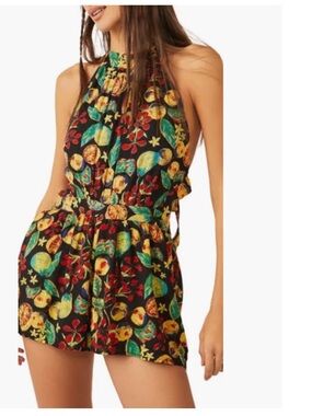 Free People Coral Tides Romper